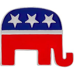 Fundraising For A Cause | Republican Elephant Patriotic Pins – Proud Patriotic Republican Party Elephant Pins