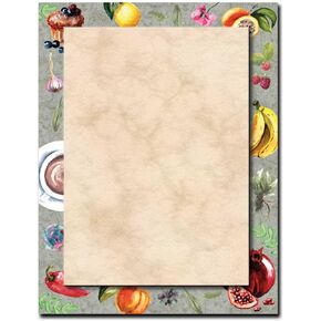 Cafe Menu Letterhead Laser & Inkjet Printer Paper, 100 Pack