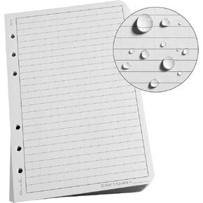 Rite in the Rain Weatherproof Loose Leaf Paper, 4 5/8" x 7", 32# White, Level Pattern, 100 Sheet Pack (No. 312)