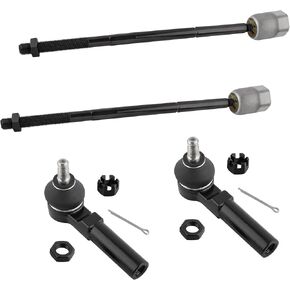 6pcs Suspension Kit 2 Inner 2 Outer Tie Rod Ends for Mercury Villager for Nissan Quest 1993 1994 1995 1996 1997 1998 1999 2000 2001 2002 EV275 ES3200