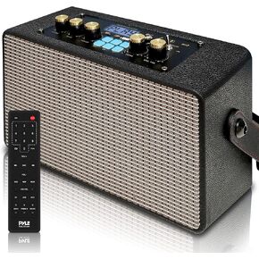 Pyle Wireless Bluetooth Karaoke Speaker - 180W Portable Rechargeable BT Audio System w/TWS, Recording, FM Radio, AUX/MP3/USB/SD, 6.5mm Mic in, Includes Remote Control, Carrying Strap in Saudi Arabia