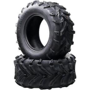 Set of 2 ATV Tires 25x10-12 6PR, All-Terrain Tires, Atv Tires Puncture And Abrasion Resistant, Optimum Grip Pattern for Enhanced Off-Road, Handling for Off-Road