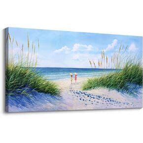 Living Room Canvas Mural Wall Decor Girl Landscape Painting Ready to Hang Home Decor Office Home Bathroom Kitchen Beach Canvas Art Prints Pictures Works
