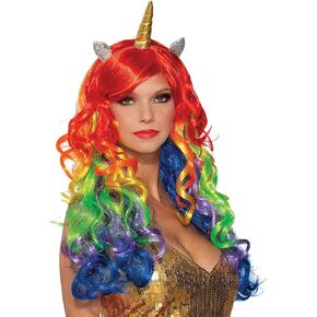 Rubies Unicorn Wig With Horn