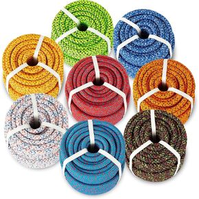 15-133 1/2in. x 125ft. Double Braided Arborist Rope 7200 Lb, No-Stretch Static Rope, Assorted Color