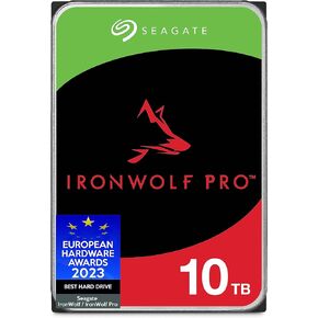 Seagate IronWolf Pro 10TB NAS Internal Hard Drive HDD –CMR 3.5 Inch SATA 6Gb/s 256MB Cache for RAID Network Attached Storage, Data Recovery Service – Frustration Free Packaging (ST10000NE0008)