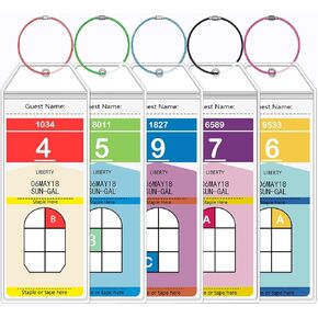5 Pack Cruise Luggage Tags for Royal Caribbean & Celebrity Cruise Essentials in 2024-2025 (5)