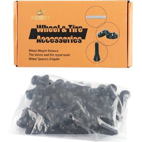 5 Pcs TR412 Black in Standard Length Stem Snap Rubber Valve Stems,for Off-Road Trucks ATV,SUVs,RVs with Tubeless 0.453in 11.5mm Rim Holes on Vehicles