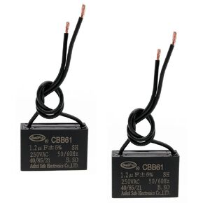 CBB61 Capacitor 4uf+5uf+7uf 350V AC Ceiling Fan 5 Wire 50/60Hz for Starting Electric Fan Generator Pump Motor
