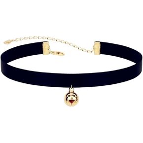 Bells Choker Necklace Silver Plated Vintage Small Jingle Bell Black Lace Ribbon Cat Kitten Velvet Lolita Short Collar Necklace for Women Minimalist Goth Halloween Cosplay Party Christmas Fashion Jewelry Gifts