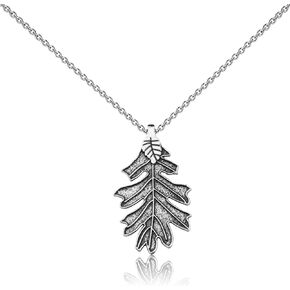 MAOFAED Literary Book Lover Gift Ranger Oak Leaf Necklace For Readers Book Nerd Gift Bookish Gift Bookworm Gift