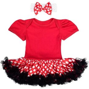 Dressy Daisy Infant Baby Girl Princess Romper Costumes Onesie Fancy Tutu Bodysuit with Headband Halloween Birthday Party