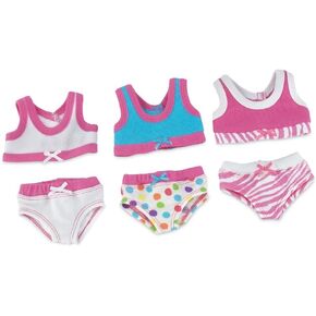 Emily Rose 18 Inch Doll Clothes Colorful 6-Piece 18" Doll Clothes Basics Underwear Set | Compatible with American Girl Dolls