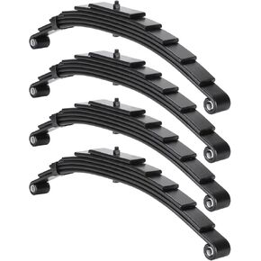 Youxmoto Trailer Leaf Springs 3500lbs, 6 Leaves Double Eye for 7000lbs Axles, 25-1/4" L, 1-3/4" Width, Fits SW6; Heavy Duty Steel Plate Springs, 4pcs, 2 Pairs