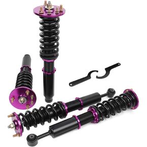 Coilover Suspensions Shock Struts Kits Assembly SCITOO Full Set Shocks Struts Kits fit for 2001-2003 for Acura CL /1999-2003 for Acura TL /1998-2002 for Honda for Accord - Purple