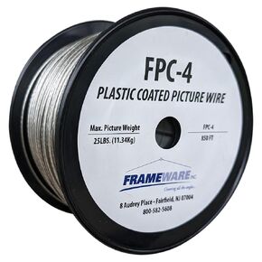 Vinyl-Coated Stainless Steel Picture Framing Wire, 3 | 20lbs. | 1125ft.
