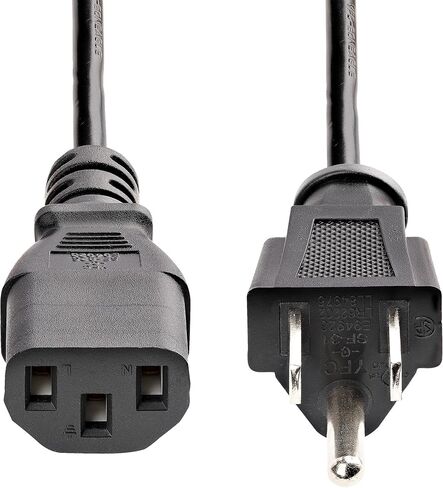 سلك طاقة كمبيوتر قياسي بطول 6 أقدام - NEMA5-15P إلى C13 in Kuwait