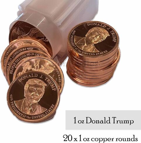 Full tube of 20 x 1 oz copper Trump Freedom eagle in Saudi Arabia