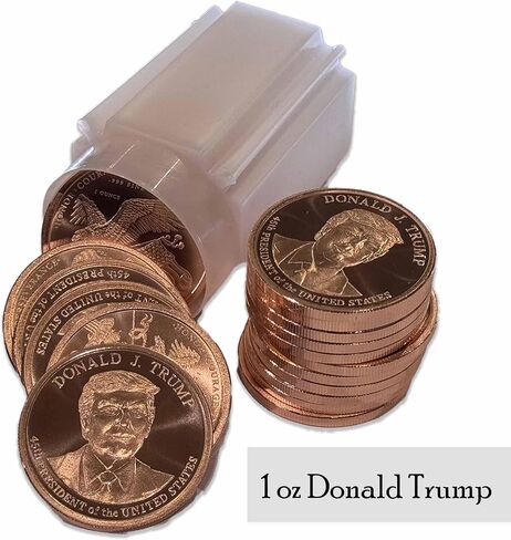 Full tube of 20 x 1 oz copper Trump Freedom eagle in Saudi Arabia