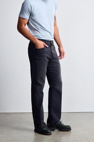 Roam Men's Mid Rise Relaxed Straight Leg Jeans in Saudi Arabia