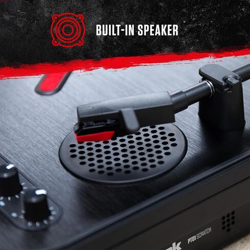Numark PT01USB | Portable Vinyl-Archiving Turntable for 33 1/3, 45, & 78 RPM Records in Saudi Arabia