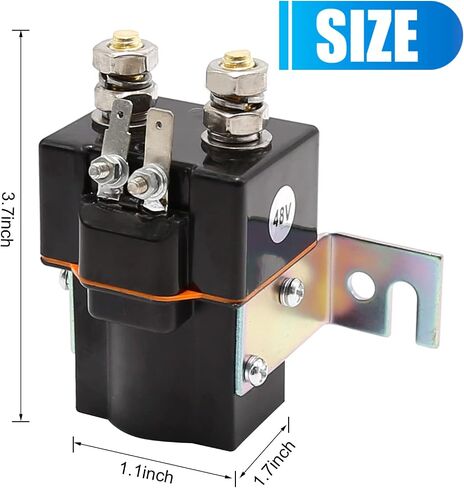 UOIENRT Club Car 48V Terminal Solenoid Coil with Resistor for 2004-2008 Precedent Golf Carts and 1995-UP DS, Replaces 101908701 102774701 5722 in Saudi Arabia