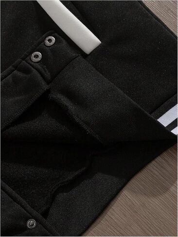 SOLY HUX Men's Varsity Jacket Color Block Letter Graphic Print Long Sleeve Casual Baseball Jacket in Saudi Arabia