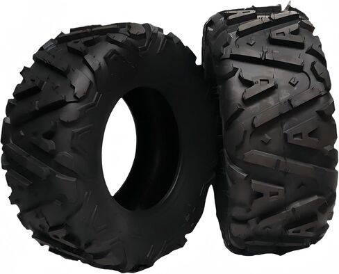 Set of 2 ATV Tires 25x10-12 6PR, All-Terrain Tires, Atv Tires Puncture And Abrasion Resistant, Optimum Grip Pattern for Enhanced Off-Road, Handling for Off-Road in Saudi Arabia