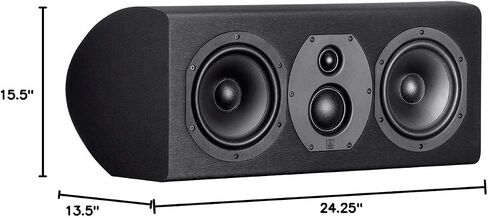 Monolith THX-365C Ultra Center Channel Speaker (Each) THX Certified, Premium Drivers, Premium Built Cabinet,Black in Saudi Arabia