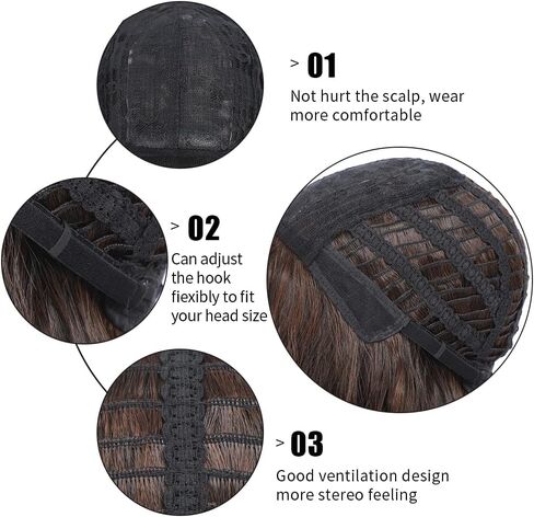 AneShe شعر مستعار بضفائر سوداء مع غرة طويلة، شعر مستعار مضفر أسود من أجل Grils، شعر مستعار اصطناعي مع 2 ضفائر Peluca Negra، فستان لحفلات الهالوين التنكرية in Kuwait