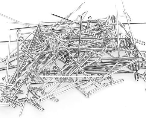 300 Pcs Wig Pins, 5 Various Sizes T-Pins, 2 Inch, 1.7 Inch, 1.4 Inch, 1.2 Inch, 1 Inch, Wig Pins for Mannequin Head, Wig T Pins for Blocking Modelling, Crochet, Wig Making, Sewing Jewelry in Saudi Arabia