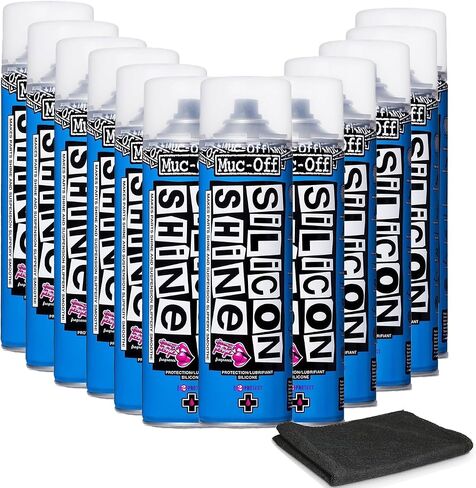 Muc Off Silicon Shine, 500 Milliliters - Highly Advanced, Friction-Reducing Bicycle Shine Spray for A Glossy Finish - Suitable for All Types of Bike in Kuwait