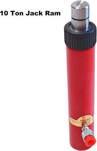 10 Ton Hydraulic Floor Jack Porta Power Ram Hand Jack Pump Car Auto Body Frame Repair Tool for Automotive Truck Farm Heavy Equipment Repair 22000lbs Red in Saudi Arabia