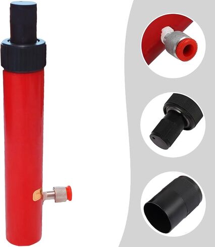 10 Ton Hydraulic Floor Jack Porta Power Ram Hand Jack Pump Car Auto Body Frame Repair Tool for Automotive Truck Farm Heavy Equipment Repair 22000lbs Red in Saudi Arabia