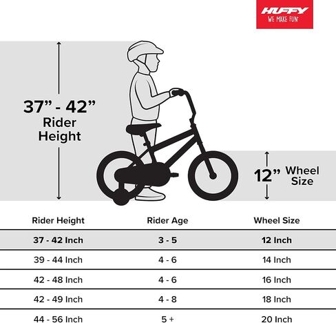 دراجة هوفي أبشوت للأولاد، بمقاسات 12 و16 و20 بوصة للأطفال من سن 3 إلى 9 سنوات in Kuwait