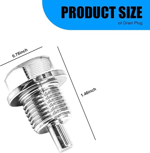 قطعة واحدة من قابس تصريف الزيت M14 x 1.5 للسيارة، برغي وعاء الزيت من سبيكة معدنية مع حشية إغلاق، استبدال برغي تصريف زيت المحرك لتجنب تسرب الزيت، عالمي لمعظم ملحقات إصلاح السيارات (أحمر) in Kuwait