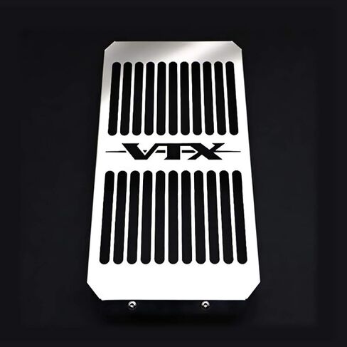 Motorcycle Radiator Cover Guard Grill Grille Shrouds Cooler Protector Compatible With Honda VTX1800 VTX 1800 C F N R S T (Bright Silver) (VTX) in Saudi Arabia