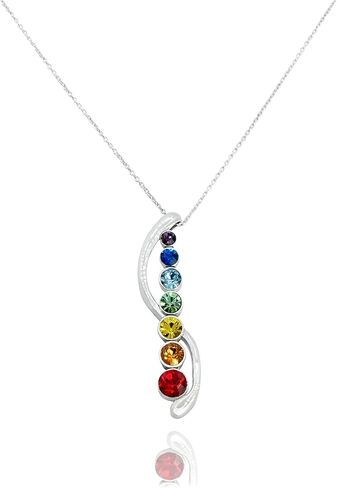 Chakra Healing Necklace Jewelry for Women with Crystal, 7 Chakra Alignment for Activated Healing Spiritual, Journey Necklace in Saudi Arabia