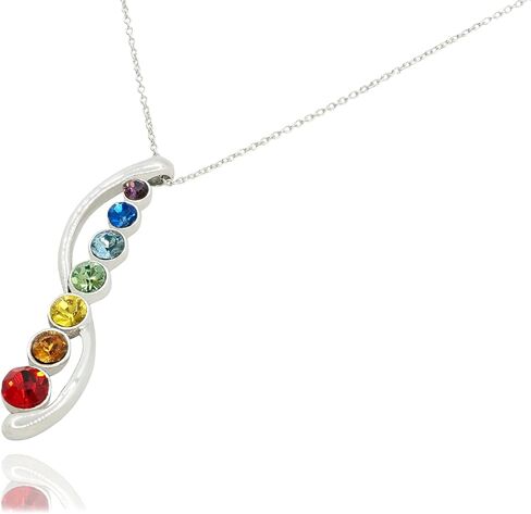Chakra Healing Necklace Jewelry for Women with Crystal, 7 Chakra Alignment for Activated Healing Spiritual, Journey Necklace in Saudi Arabia