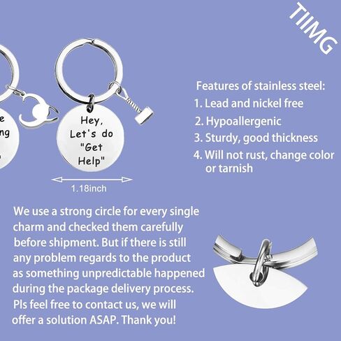 TIIMG Friendship Jewelry Gift for Friend Hey Let’s Do Get Help Gift for Friend in Saudi Arabia