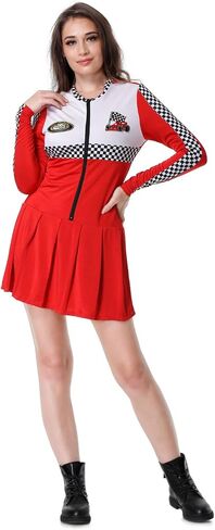 LMYOVE Race Car Driver Costume Women Halloween Sexy Racer Car Jumper for Talladega Nights Costume in Saudi Arabia