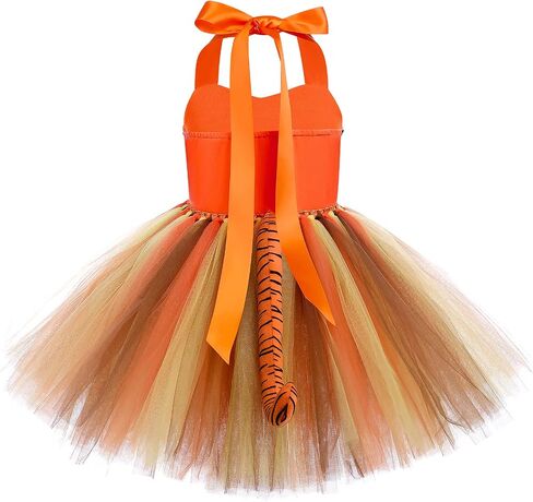 IMEKIS Toddler Kids Girls Jungle Safari Animals Costume Party Dress up with Ears Headband Tail Set for Halloween Photo Shoot in Saudi Arabia