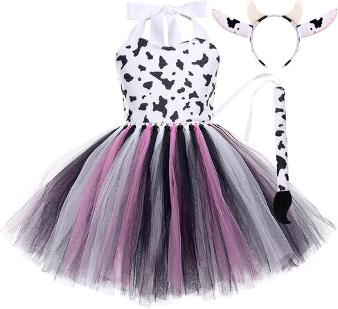 IMEKIS Toddler Kids Girls Jungle Safari Animals Costume Party Dress up with Ears Headband Tail Set for Halloween Photo Shoot in Kuwait