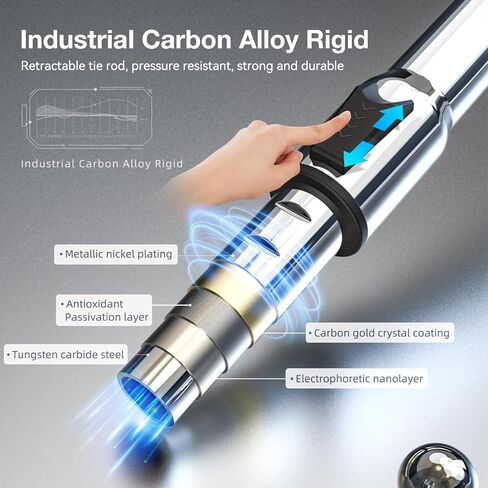 39.4"Ice Scrapers for Car Windshield Extendable Snow Brush for Car 13 Adjustable Length Settings with 360° Pivoting Brush Head Snow Removal tools Snow Brush and Ice Scraper for Christmas Car（Blue） in Saudi Arabia