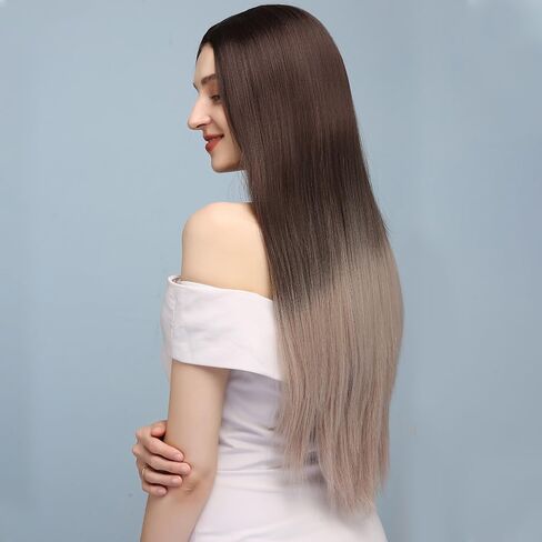 X-TRESS Long Straight Wig Golden Wig For Women Cosplay Halloween Wigs Synthetic Wig Include Wig Cap (MALIBU) in Saudi Arabia