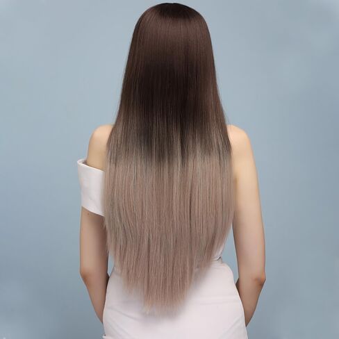 X-TRESS Long Straight Wig Golden Wig For Women Cosplay Halloween Wigs Synthetic Wig Include Wig Cap (MALIBU) in Saudi Arabia