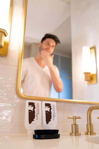 Billy Jealousy Beard Envy USA Edition - Beard Introductory Kit With USA Beard Wash Shampoo, USA Leave-In Conditioner and Vegan Boar Bristle Brush in Saudi Arabia