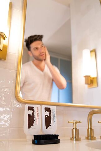 Billy Jealousy Beard Envy USA Edition - Beard Introductory Kit With USA Beard Wash Shampoo, USA Leave-In Conditioner and Vegan Boar Bristle Brush in Saudi Arabia