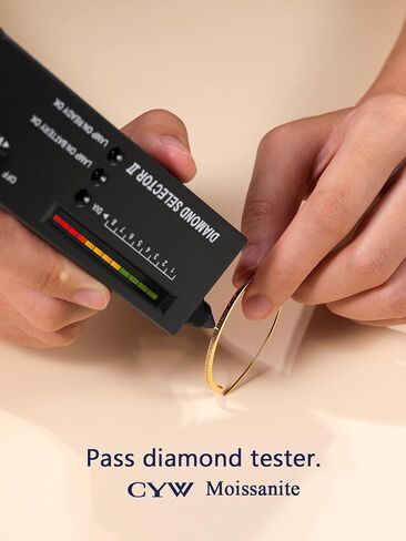 D Color VVS1 Clarity Moissanite Wire Threader Earrings for Women, Solid 925 Sterling Silver Rhodium Finish, Hypoallergenic Pull Through Wire Earrings, Minimalist Jewelry in Saudi Arabia