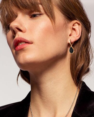 Mesovor Crystal Huggie Hoop Earrings for Women, 18K Gold Plated Sparkling Crystal Water Drop Dangle Earrings Jewellery Gifts for Women Wife Mother Daughter in Saudi Arabia